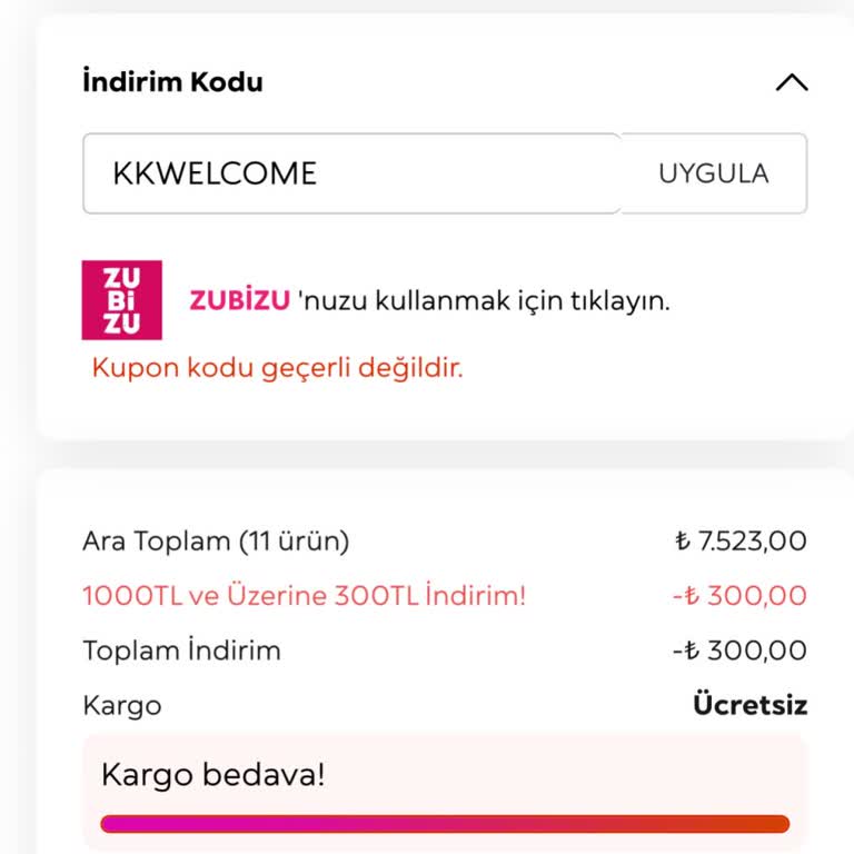 İlk Alışverişe Özel İndirim Kuponu Geçersiz Çıkıyor