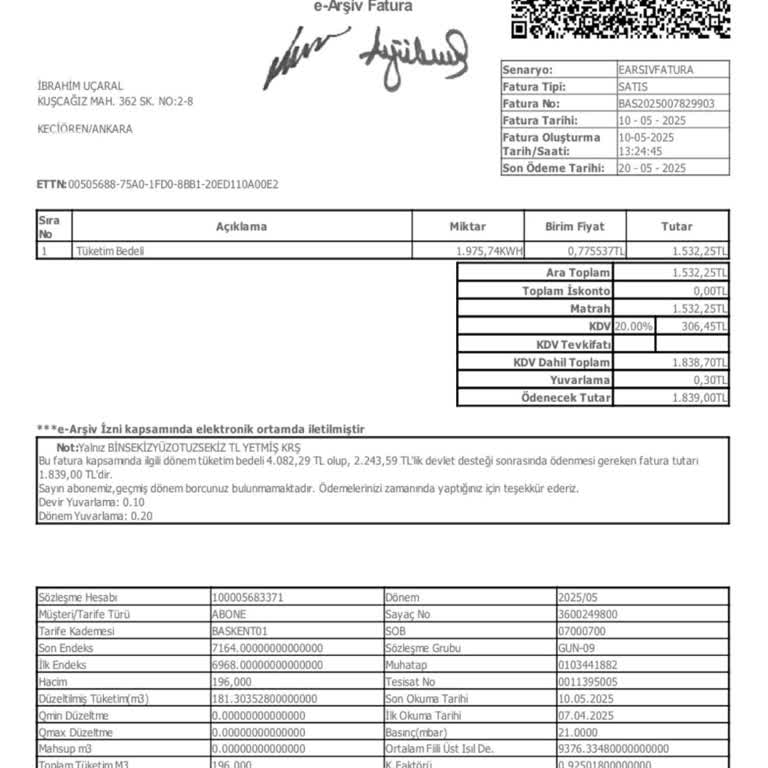 Kullanılmayan Dönem İçin Yüksek Fatura İtirazı