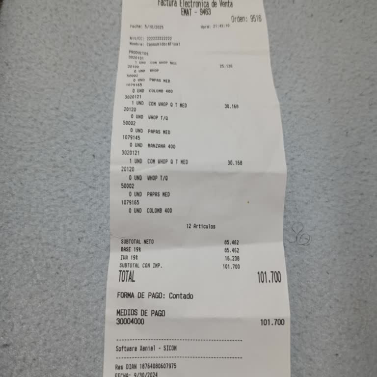 Burger King, hamburguesas incompletas en Aeropuerto Matecaña, Pereira