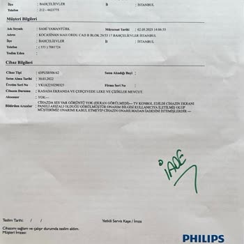 3 Yıl Dolmadan Arızalanan Philips TV İçin Yüksek Ekran Değişim Ücreti Mağduriyeti