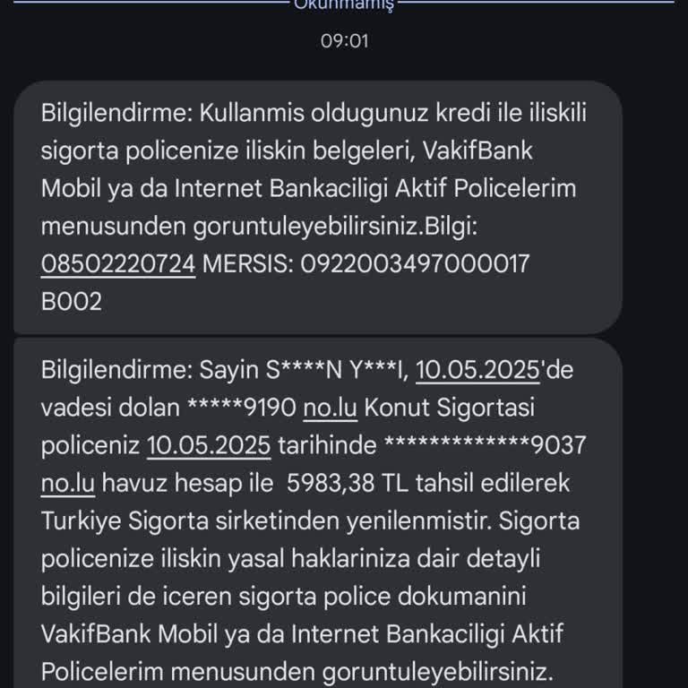 Onayım Olmadan Konut Sigortası Primi Hesabımdan Çekildi, İptal Ve İade İstiyorum