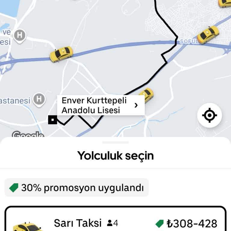 Uber Uygulamasında Eksik Yol Bilgisi Ve Uzun Güzergah Sorunu