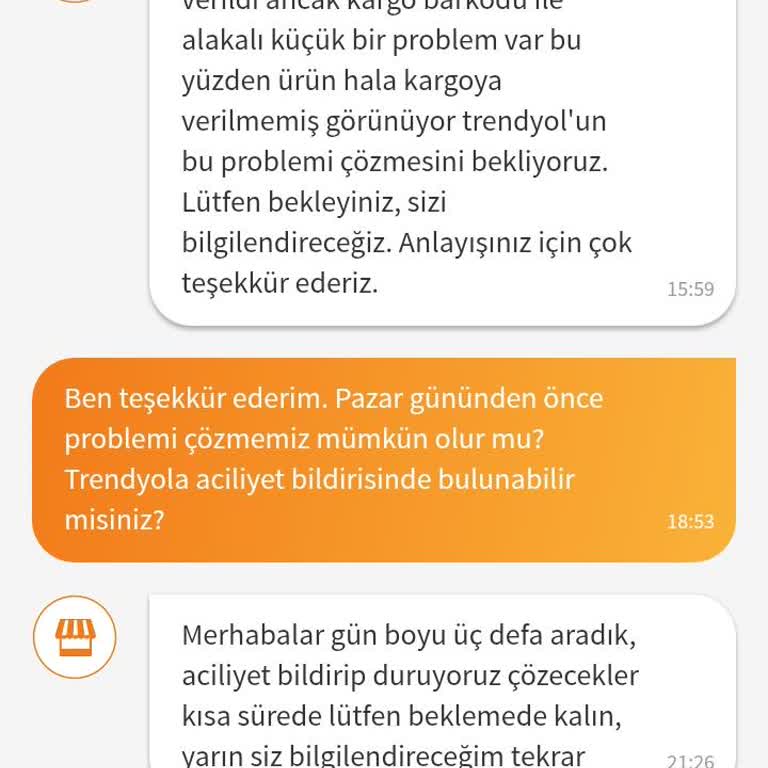 Siparişin Kargoya Verilmemesi Ve Müşteri Mağduriyeti