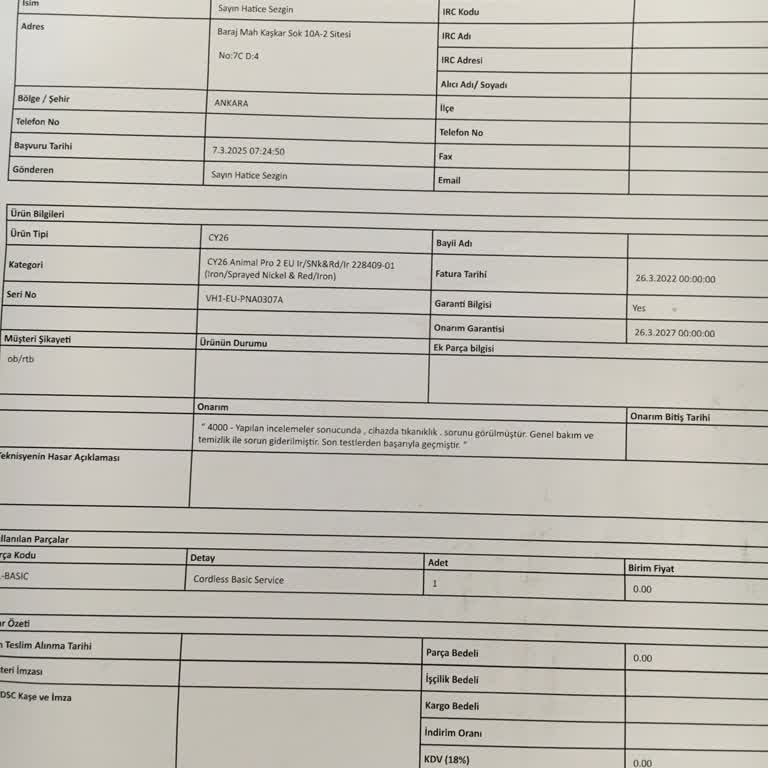 Dyson Garantili Üründe 6 Aydır Süpürme Başlığı Bekliyorum, Mağduriyetim Giderilmiyor