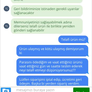 Çiçek Teslim Edilmedi, Müşteri Hizmetleri Sorunumu Çözmedi