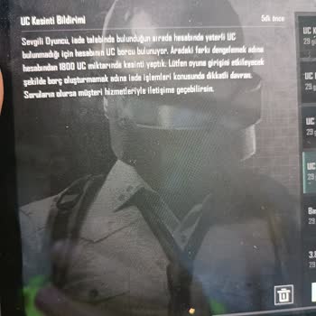 PUBG Mobile'da Fazladan UC Kesintisi Ve Haksız İşlem