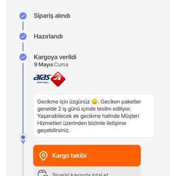 Hepsijet İle Kapında Vaadiyle Sipariş Verdim Ürünüm Anneler Gününe Yetişmedi
