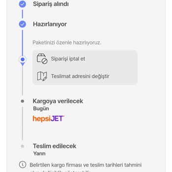 Hepsijet İle Kapında Vaadiyle Sipariş Verdim Ürünüm Anneler Gününe Yetişmedi