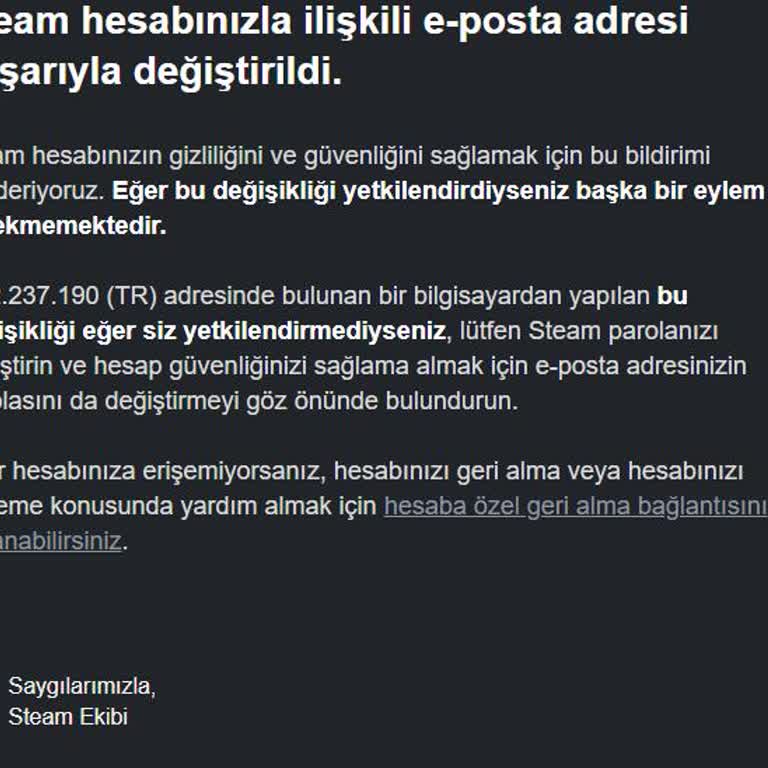 Steam Hesabım Kolayca Çalındı, Destek Hala Dönüş Yapmadı