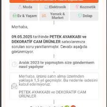 Trendyol'dan Alınan Ayakkabının Garanti Süresi Ve Destek Sorunu