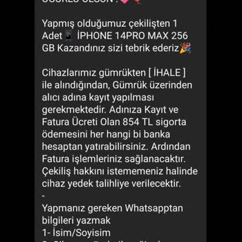 Instagram Çekilişi Sonrası Beklenmedik Para Talepleriyle Karşılaştım