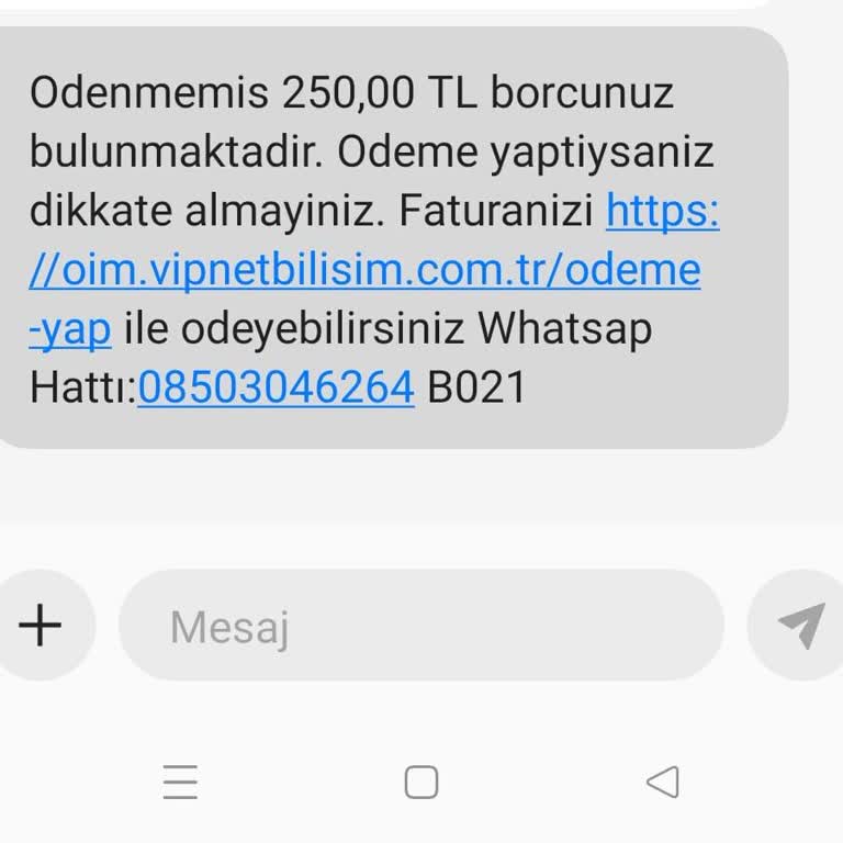 Vipnet Faturalandırma Ve Hizmet Sorunları Müşteriyi Mağdur Ediyor