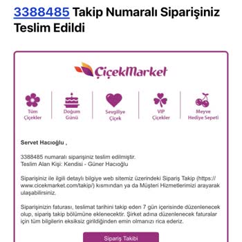 Anneler Günü Siparişi Teslim Edilmedi, Firma İletişime Cevap Vermiyor