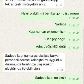 Kargo Eksik Adres Nedeniyle Teslim Edilmedi, Bilgilendirme Yapılmadı
