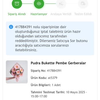 Sipariş Teslim Edilmedi, Satıcıya Ulaşılamıyor
