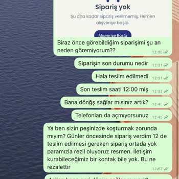 Anneler Günü Siparişim Zamanında Teslim Edilmedi, Müşteri Hizmetleri Yanıt Vermiyor