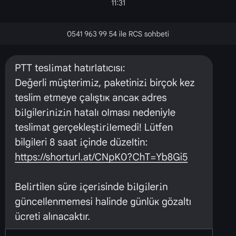 PTT Kargo Adıyla Gelen Sahte Mesajlar Endişe Yaratıyor