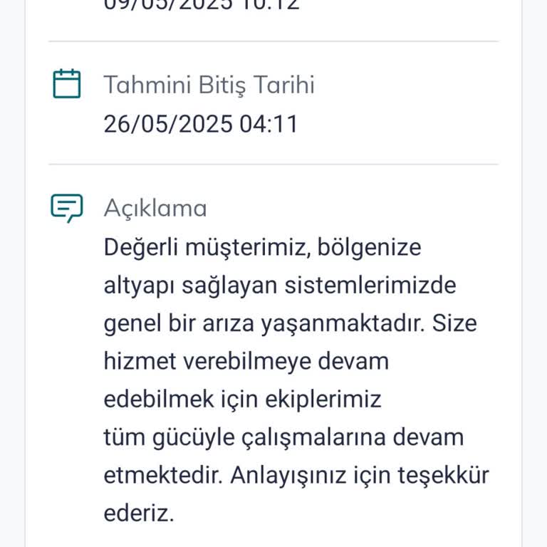 Uzun Süreli İnternet Arızası Ve Faturalandırma Mağduriyeti
