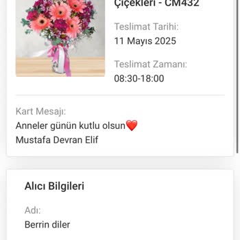 Sipariş Verdiğim Çiçek Yerine Farklı Ve Solmuş Ürün Teslim Edildi