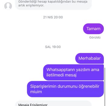 Sipariş Sonrası İletişimsizlik Ve Güvensizlik Nedeniyle Mağduriyet