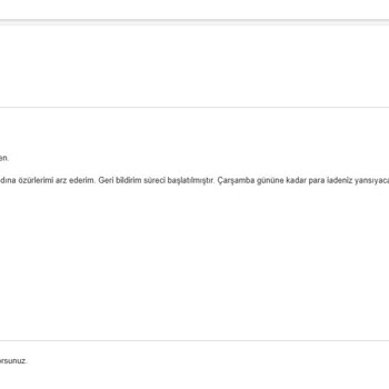Amazon Türkiye'den Alınan Ürünün İadesinde Süreç Uzadı Ve Mağduriyet Yaşandı