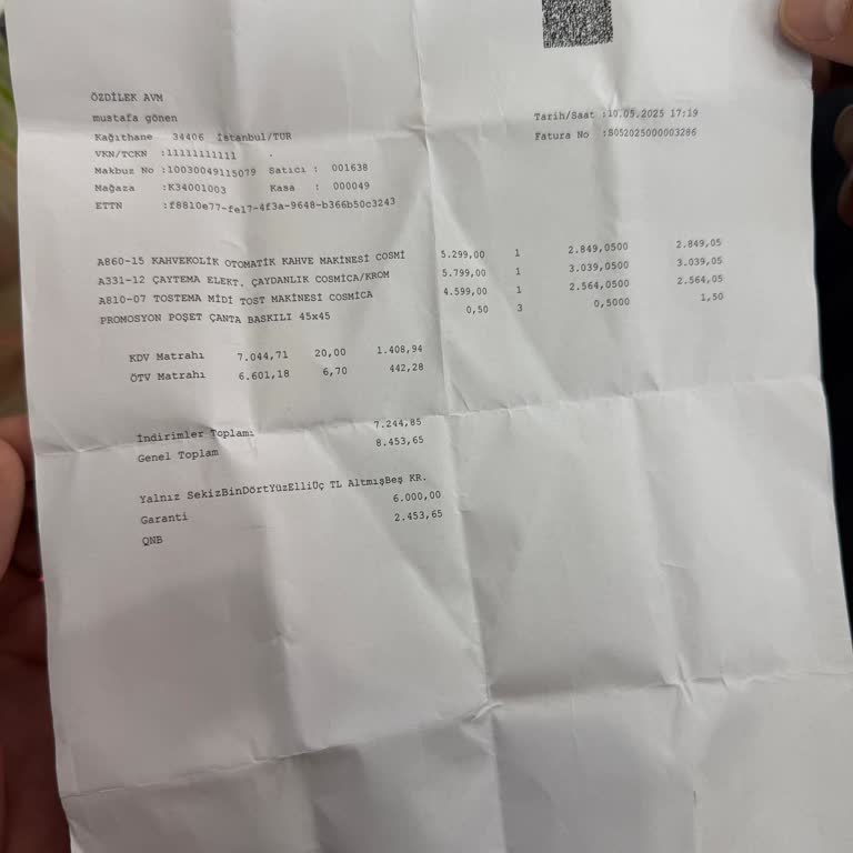 Yeni Alınan Kahve Ve Çay Makinesinde Aşırı Ses Ve İade Sorunu