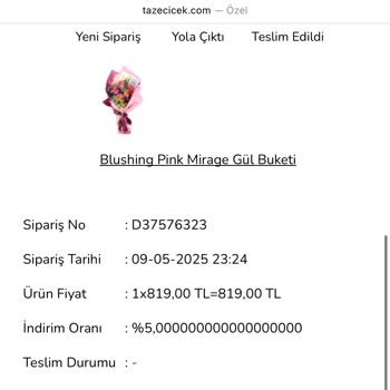 Anneler Günü Çiçeği Beklenenden Kötü Ve Para İadesi Talebi