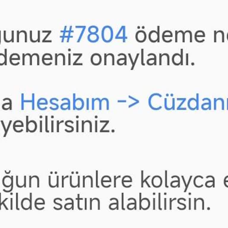 Ödeme Yapıldı, UC Yüklenmedi Ve Destek Alınamıyor