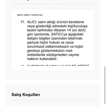 İade Hakkıma Saygı Gösterilmedi, Cevap Bile Vermediler