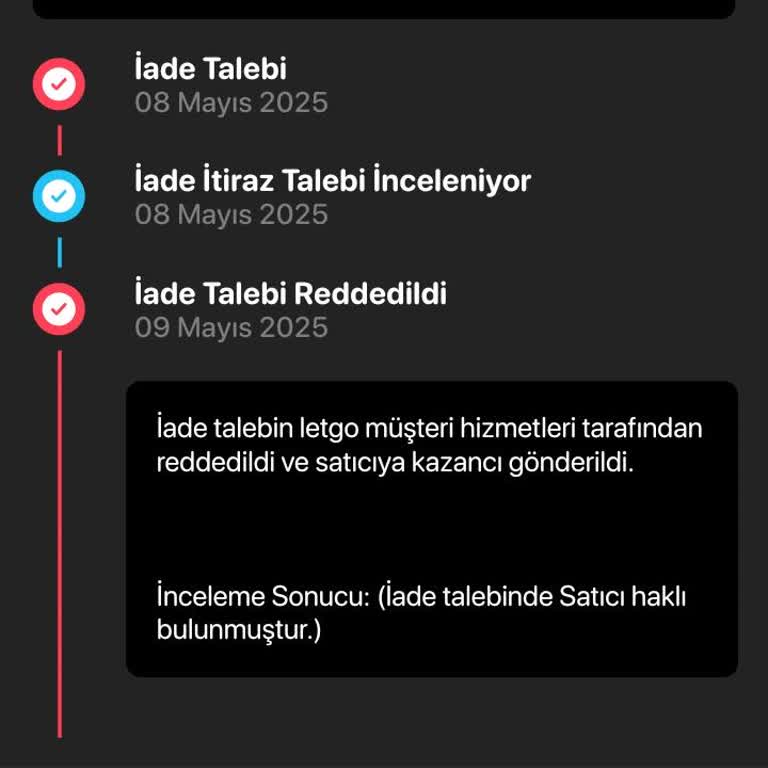 Letgo Satış Ücretimi Alamıyorum, Destek Yetersiz