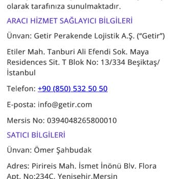 Getir'den Sipariş İptali Ve Yetersiz Müşteri Hizmetleri Deneyimi