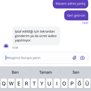 Getir'den Sipariş İptali Ve Yetersiz Müşteri Hizmetleri Deneyimi