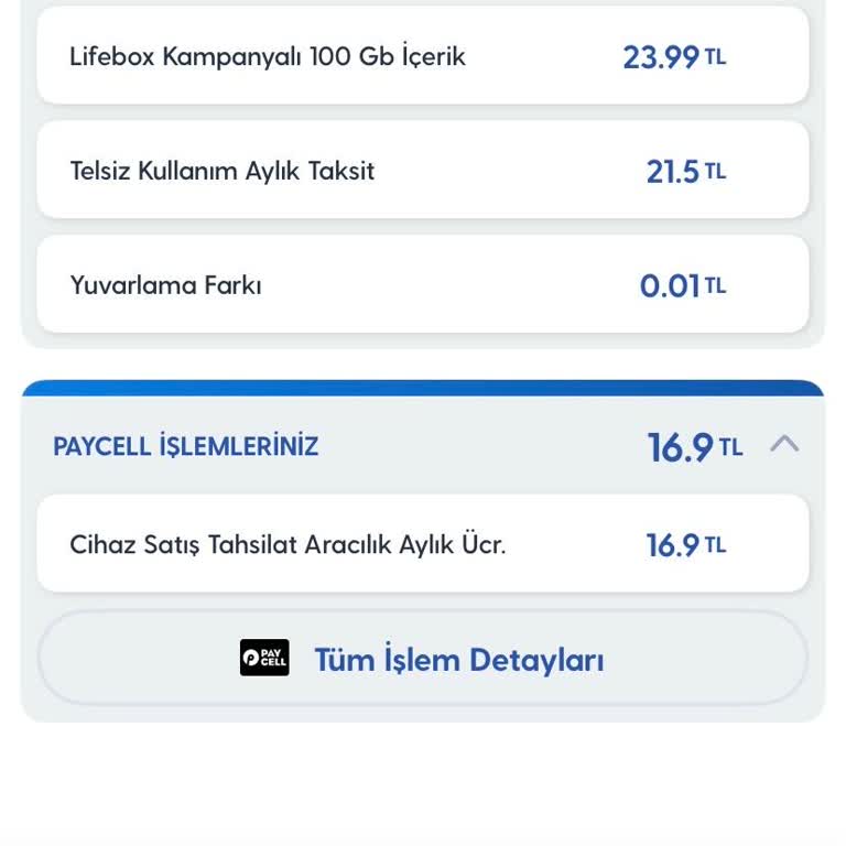 Taksit Bitmesine Rağmen Faturama Halen Paycell Ücreti Yansıtılıyor