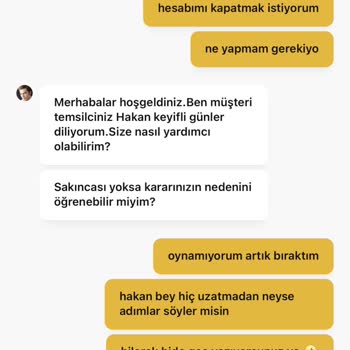 Hesap Kapatma Talebime Yanıt Verilmiyor, Müşteri Talepleri Göz Ardı Ediliyor