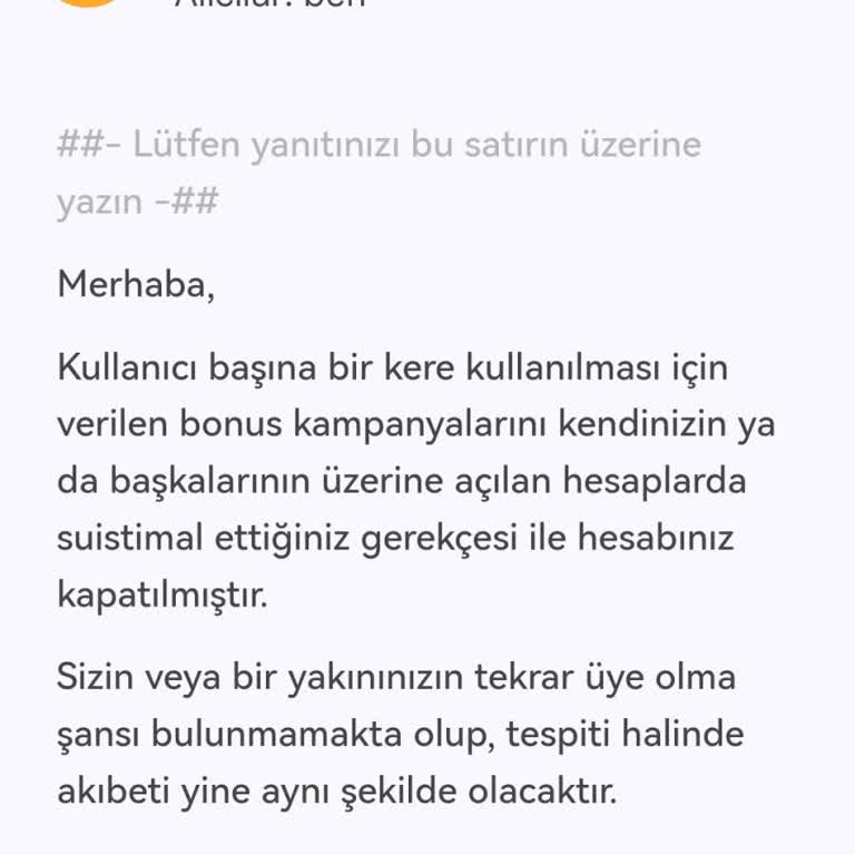 Kazancım Sonrası Hesabım Kapatıldı Çekim Yapılamıyor