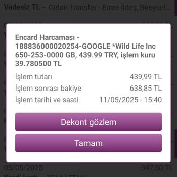 Haberim Olmadan Hesabımdan Para Çekildi İadesini İstiyorum