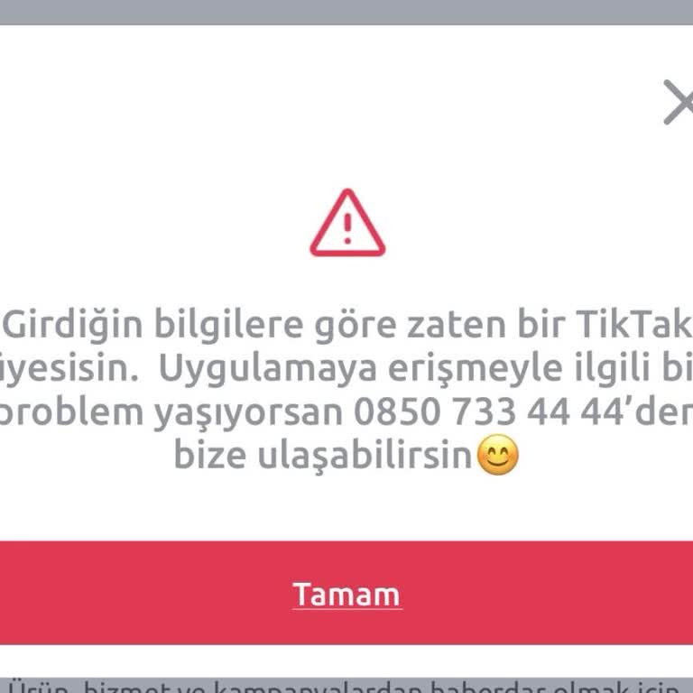 Daha Önce Üye Olmadığım Halde 'Zaten Üyesiniz' Uyarısı Alıyorum