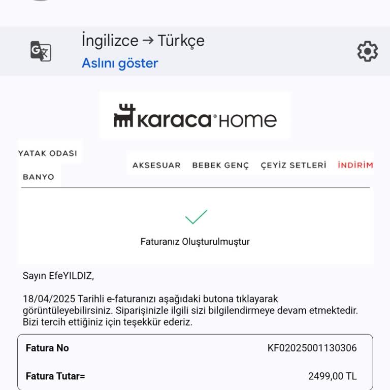 Karaca Mobil Uygulamada Güvenlik Açığı Ve Yetersiz Müşteri Hizmeti