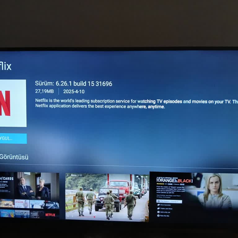 Onvo TV'de Netflix Uygulamasının Artık Çalışmaması