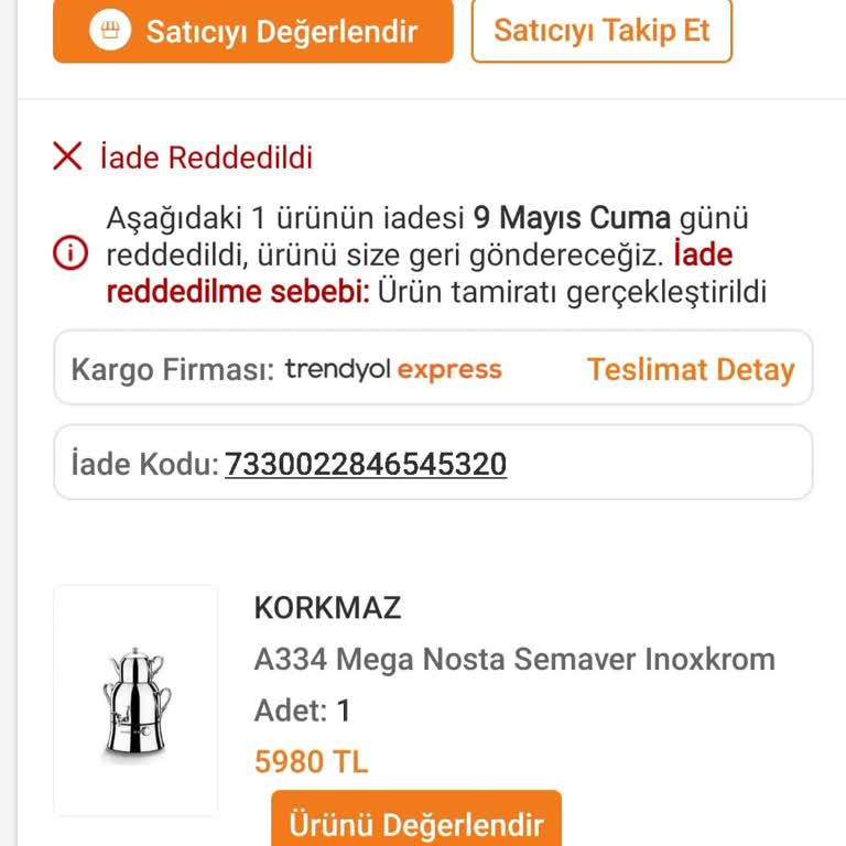 Kullanıcı Hatası Olmadan İade Reddedildi, Mağdur Edildim!