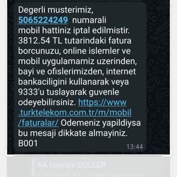 Numara Taşıma Sonrası Haksız Fatura Ve Tehdit Mesajları