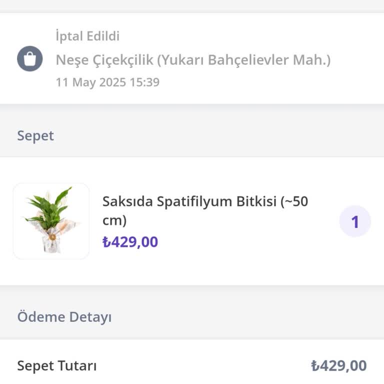 Adres Ve Konum Hatası Nedeniyle Ücret İadesi Yapılmadı