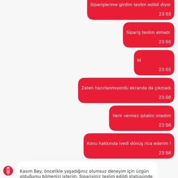Sipariş İptali Sonrası Ücret İadesi Yapılmıyor Müşteri Hizmetleri Çözüm Sunmuyor