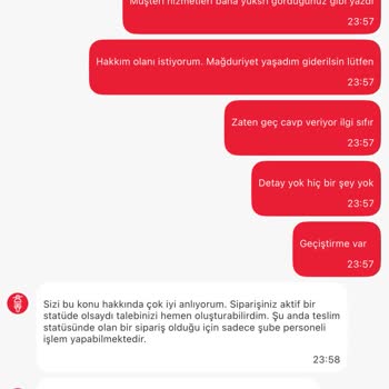 Sipariş İptali Sonrası Ücret İadesi Yapılmıyor Müşteri Hizmetleri Çözüm Sunmuyor