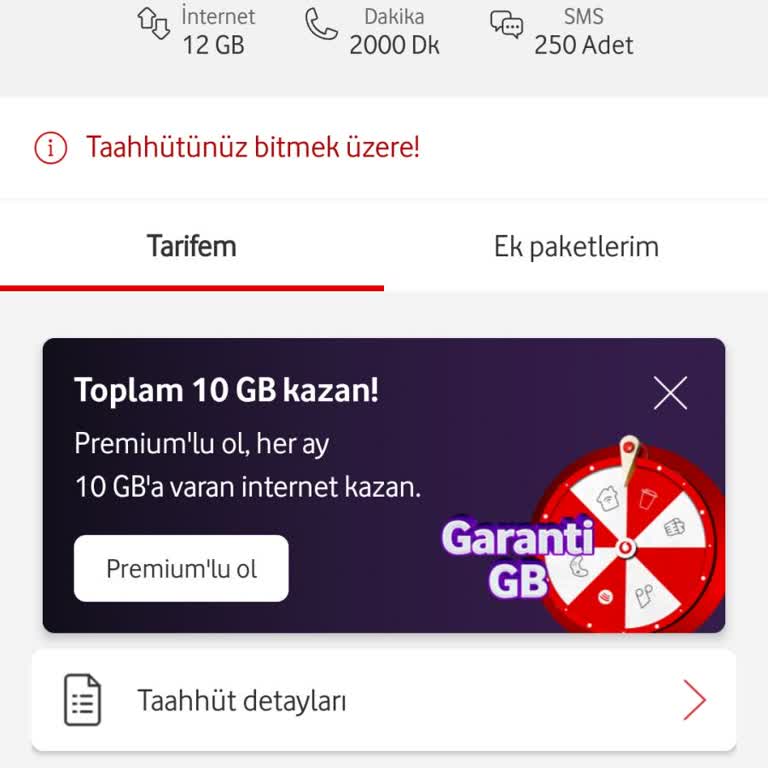 Vodafone Yıllardır Kullandığım Hatta Yapılan Yüksek Zamlar Beni Mağdur Ediyor