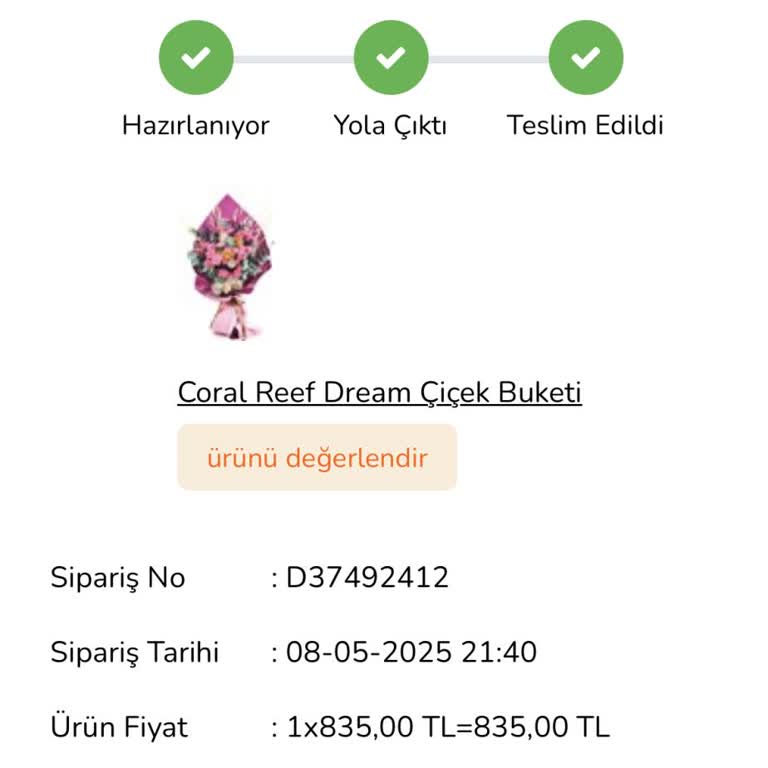 Anneler Günü Siparişim Teslim Edilmedi Müşteri Hizmetleri Yanıt Vermiyor