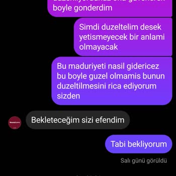 Satıcı Sorunumu Çözmedi Ve Engelledi
