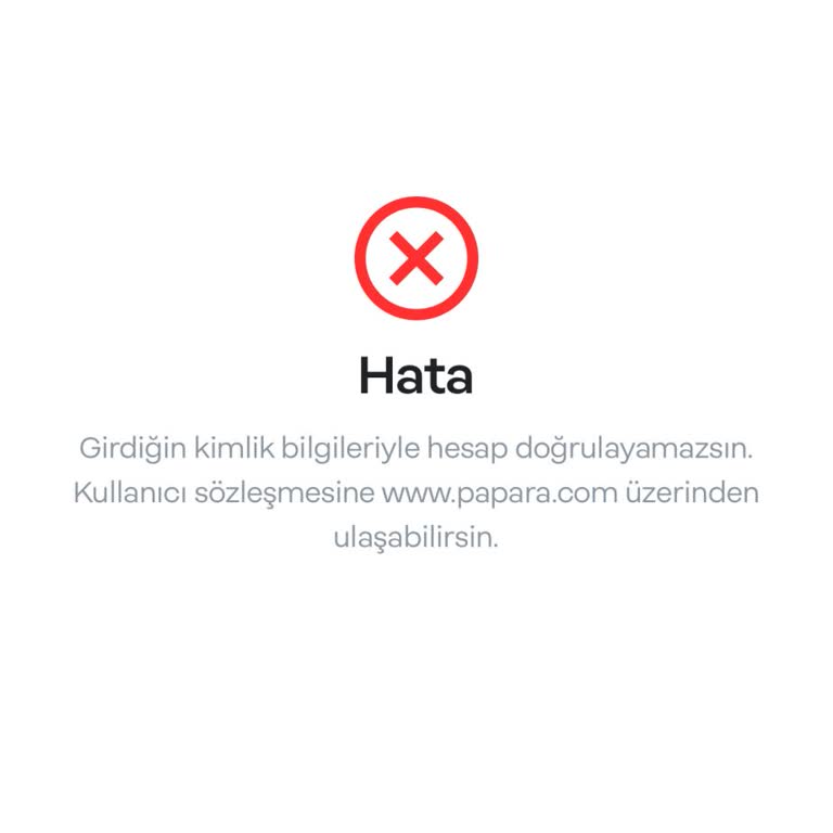 Papara Hesabım Çalındıktan Sonra Tekrar Üye Olmama İzin Verilmiyor