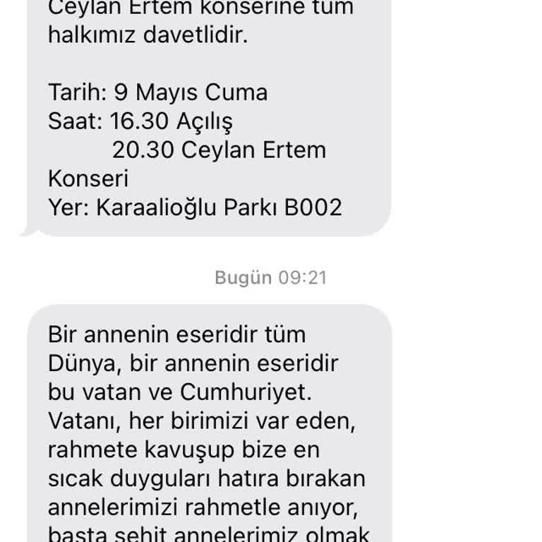İstenmeyen Belediye SMS'lerinin Sonlandırılması Talebi