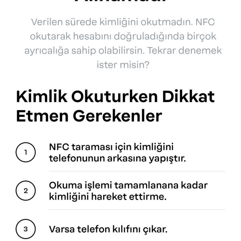 Papara Hesabımda NFC İle Doğrulama Sorunu ve İşlem Kısıtlaması